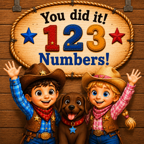 Lil' Wrangler Adventures: Counting the Texas Way! A 4-in-1 Numbers, Tracing, Connect-the-Dots & Coloring Book