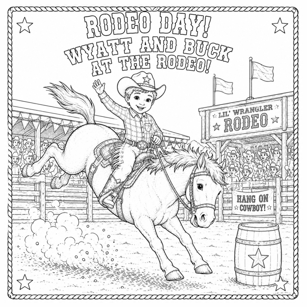 Lil' Wrangler Adventures: Texas Coloring and Activity Book! A 4-in-1 Maze, I Spy, Matching & Coloring Activity Book