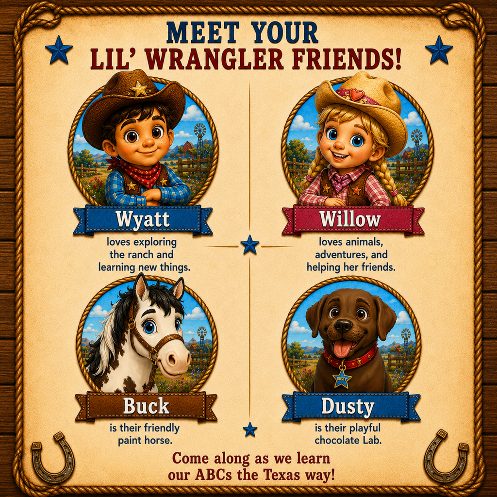 Lil' Wrangler Adventures: Texas Coloring and Activity Book! A 4-in-1 Maze, I Spy, Matching & Coloring Activity Book