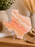 Apricot Pearl Texas I Resin Decor