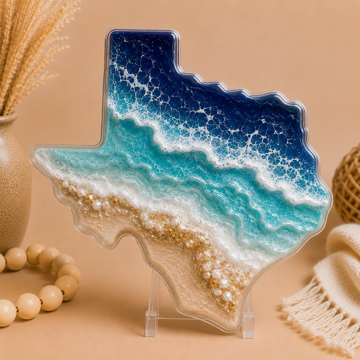 Ocean Dreams Texas I Resin Decor