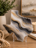 Smoky Gold Texas I Resin Decor