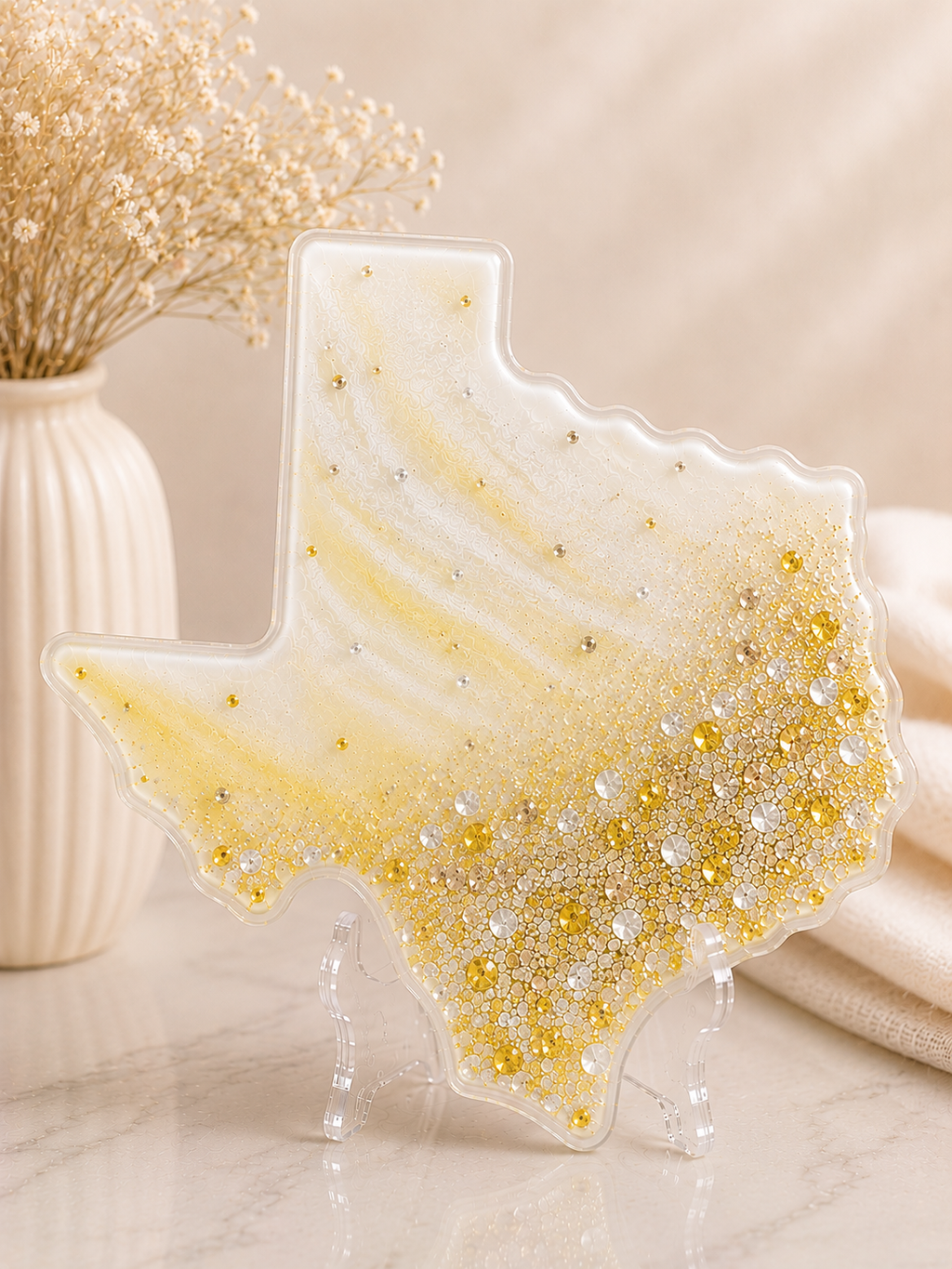 Blue Mirage Texas I Resin Decor